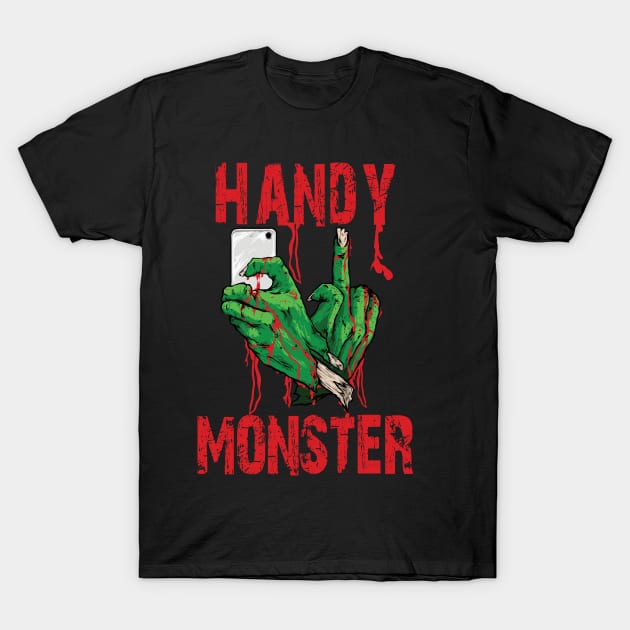 Handy monster Zombie Hand T-Shirt by Kingluigi